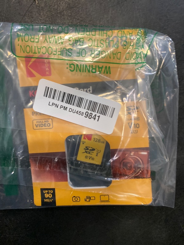 Photo 1 of KODAK SDXC Card 128GB UHS-I U1 V10 Premium, up to 85MB/s Read Speed, for Full HD Video and High-Resolution Pictures, Compatible with SDXC Standard - EKMSD128GXC10K