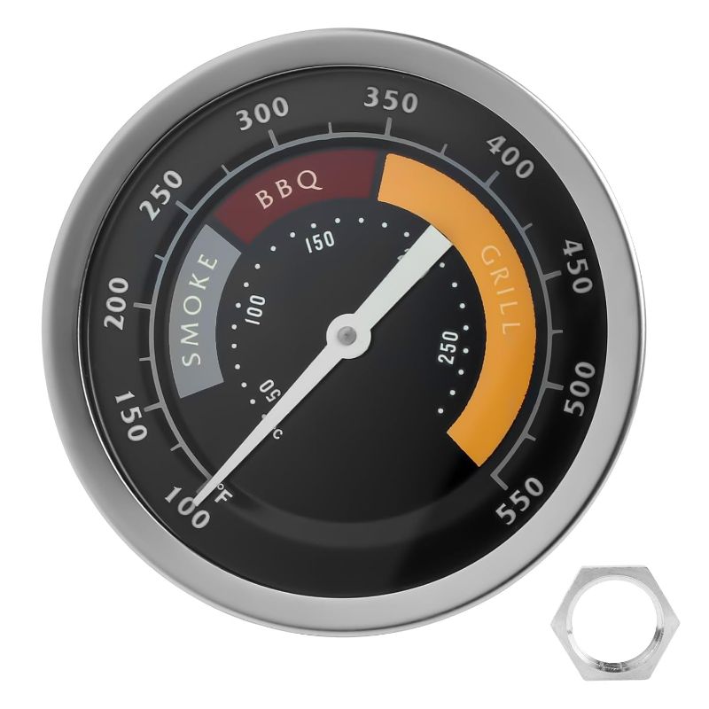 Photo 1 of 3695528R06 Grill Thermometer Fit for Oklahoma Joe's Smoker Temperature Gauge, BBQ Thermometer for Smoker Oven and Charcoal Gas Grills, 13/16-inch Accessories
