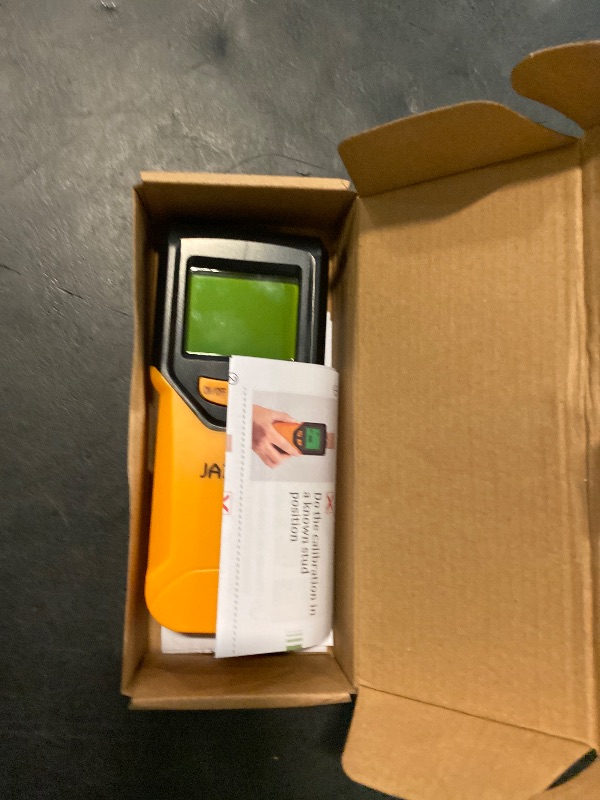 Photo 1 of Stud Finder Wall Scanner - 5 in 1 Stud Finder Tool w/Microprocessor Chip and HD LCD Display, Stud Detector Beam Finders for the Center and Edge of Wood AC Wire Metal Studs Joist Pipe (Pollen)