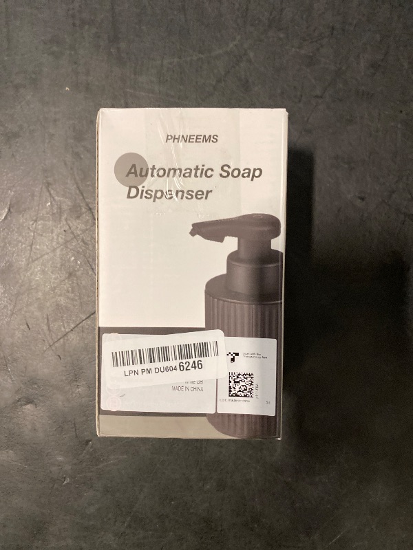 Photo 1 of Automatic Soap Dispenser Liquid Touchless: 9oz White Plastic - Rechargeable Electric Smart 3 Level Adjustable Auto Hand Soap Dispenser - Dish Bathroom Kitchen