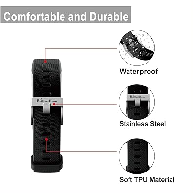 Photo 1 of Black PIVHH Fitness Tracker with Heart Rate Blood Monitor, Sleep Tracker, Step Count, Alarm, Walking, Running & Biking Modes– Charger Not Included - Charges Through Computer