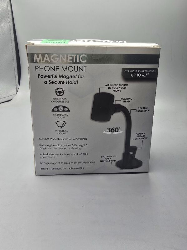 Photo 1 of GABBAGOODS Magnetic Goose Neck Car Mount Is Flexible 360 Degree Rotation