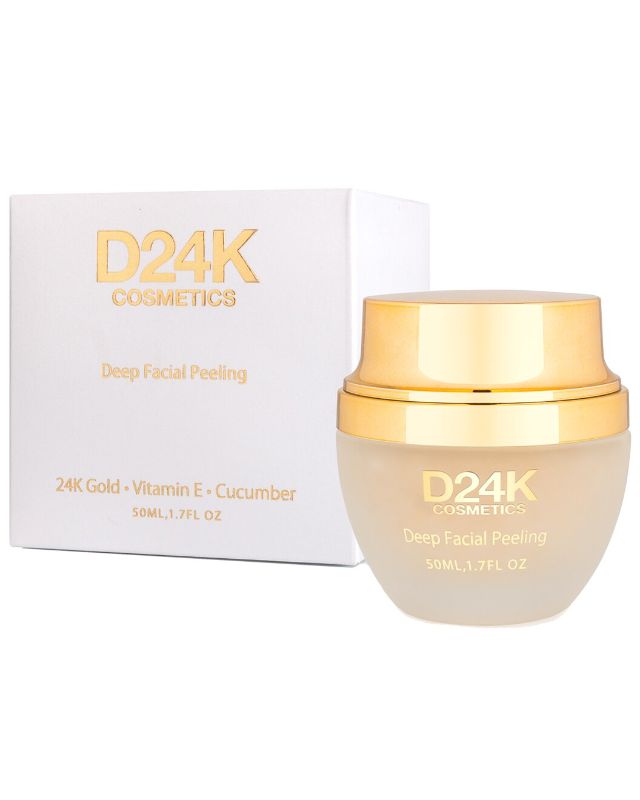 Photo 1 of 24K Deep Facial Peel Removes Dead Skin Cells While Exfoliating & Plumping Skin Preventing Wrinkles & Discoloration Improves Texture Appearance Brightness Leaving The Skin More Youthful New