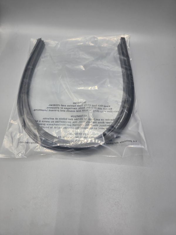 Photo 1 of TTD 07 & 06 2 - 650mm  H - 0.5" x W 5/8th  Wiper Blade Replacement Super Silicone Wiper Blade 
