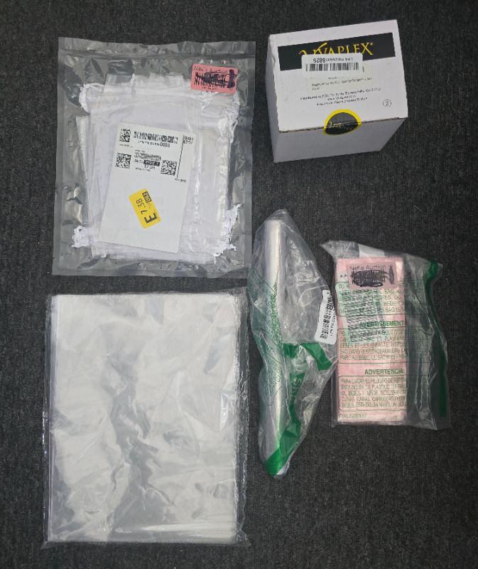 Photo 1 of 5 Mixed Items - Cellophane Bags - Organza Bags - 4 oz Glass Bottle - Jewelry Cleaning Cloth - uxcell 6063 Aluminum Round Tube