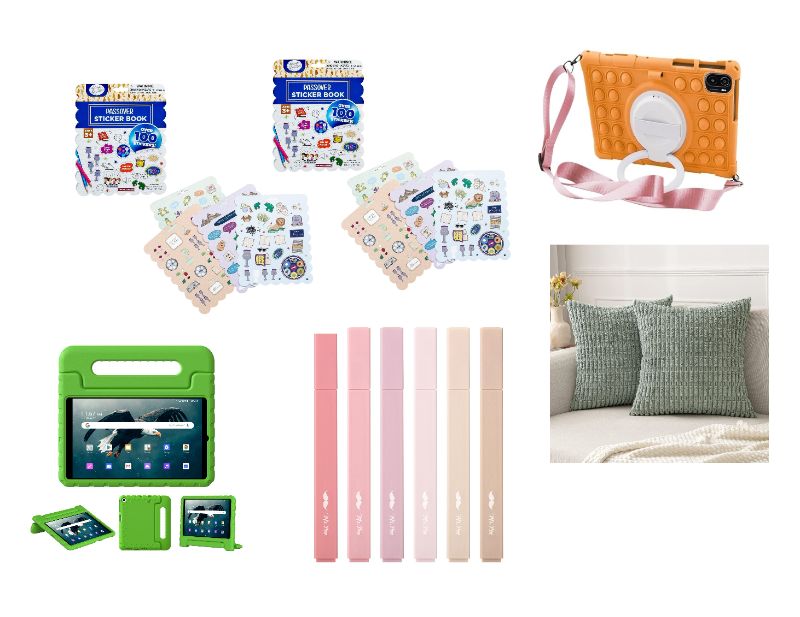Photo 1 of 6 Piece Mixed Lot - 2 Set Rite Lite Passover Seder Stickers - Teclast T50 11" Tablet Case- MOSISO  MacBook Air 13 inch Case - Aesthetic Highlighters -  Decorative Throw Pillow Cover 18x18
