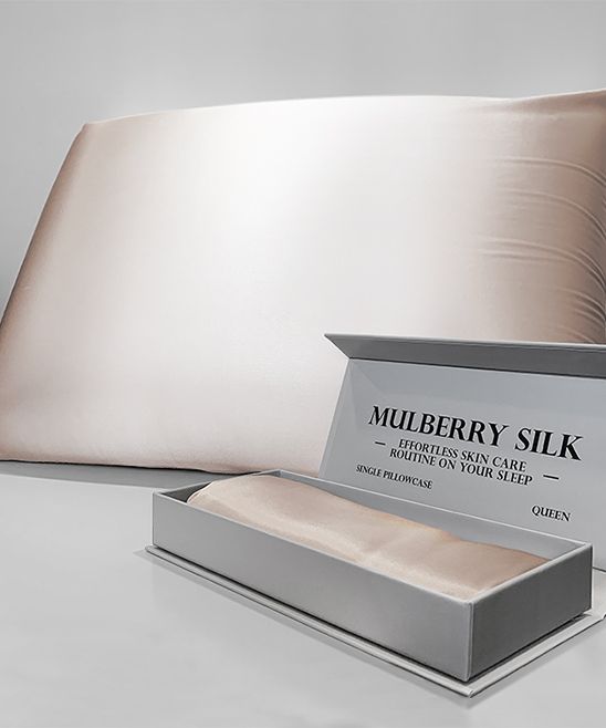 Photo 1 of King Lavender and Chamomile Pillow Cases Gold - Pink Mulberry Silk Pillowcase