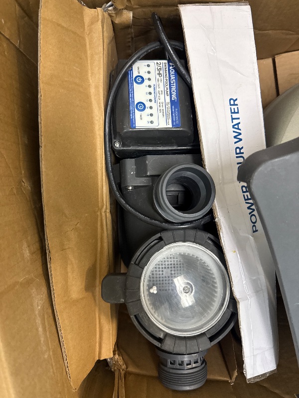 Photo 1 of AQUASTRONG 16in Sand Filter Pump for Above Ground Pool with Timer, 3/4 HP Pool Pumps Above Ground 3800 GPH for Pools up to 16000 GAL, Pool Filter with 6-Way Valve, Improved Circulation and Filtration