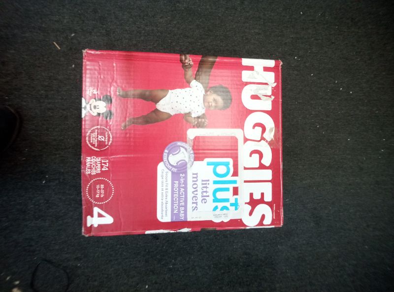 Photo 1 of Huggies Plus Diapers, Size 4, 174 Count