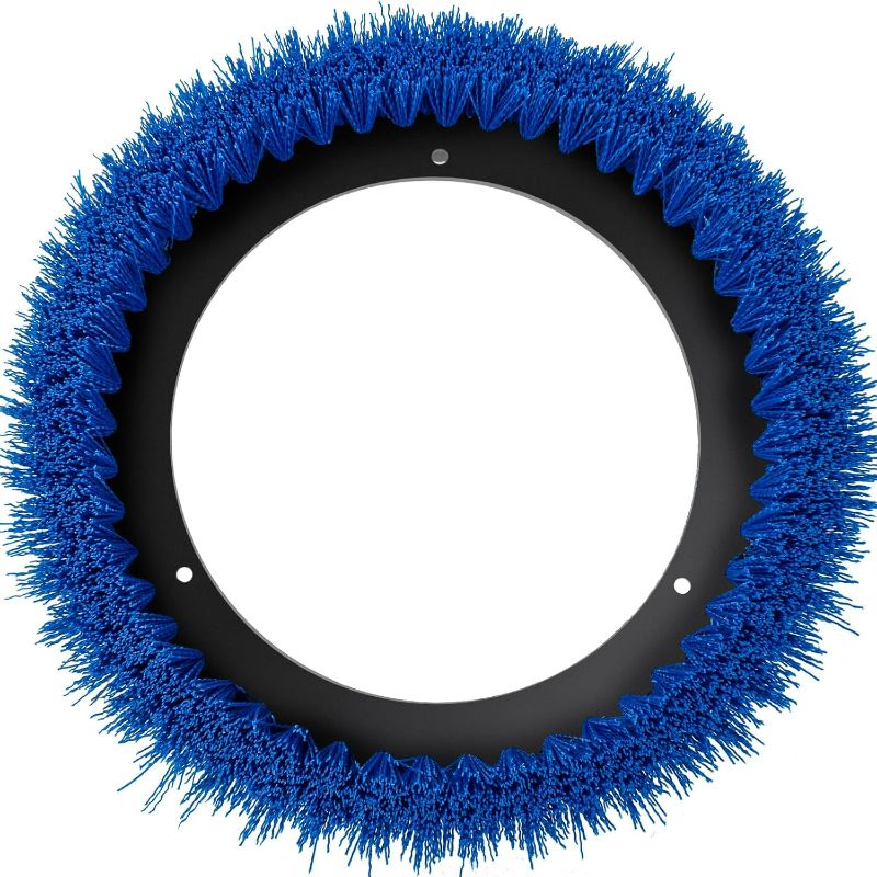Photo 1 of Commercial Scrub Brush for Orbital Floor Scrubber, Compatible with Oreck Orbiter XL ORB550MC, Bissell BGEM9000, 12" Diameter, Light-Duty Brush, Blue
