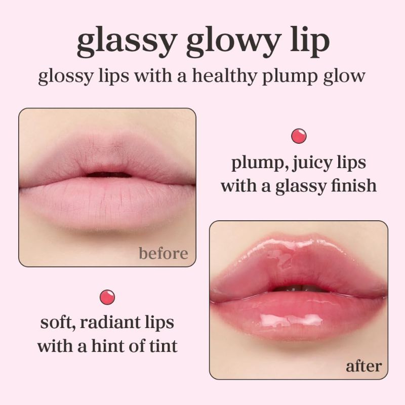 Photo 1 of NOONI Korean Lip Oil - Appleplum | Long-Lasting, Moisturizing, Plumping, Revitalizing for Dry Lips, Waterproof, No Peel Off, Korean Tint, Hydrating, Nourishing Crystal Clear, 0.12 FL Oz