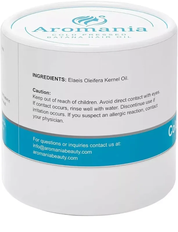 Photo 1 of Aromania Cold Pressed Batana Hair Oil 5.07 fl oz 150 ml EXP 09/2027