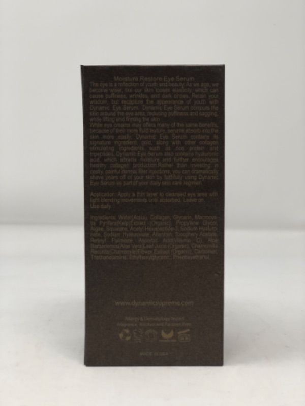 Photo 1 of Moisture Restore Eye Serum Reduces Puffiness Tiredness and Sagging While Lifting and Firming the Skin New 