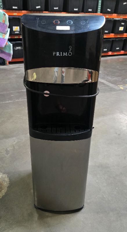 Photo 1 of Primo® Water Deluxe Self Sanitizing Water Dispenser Bottom Loading, Hot/Cold, Stainless