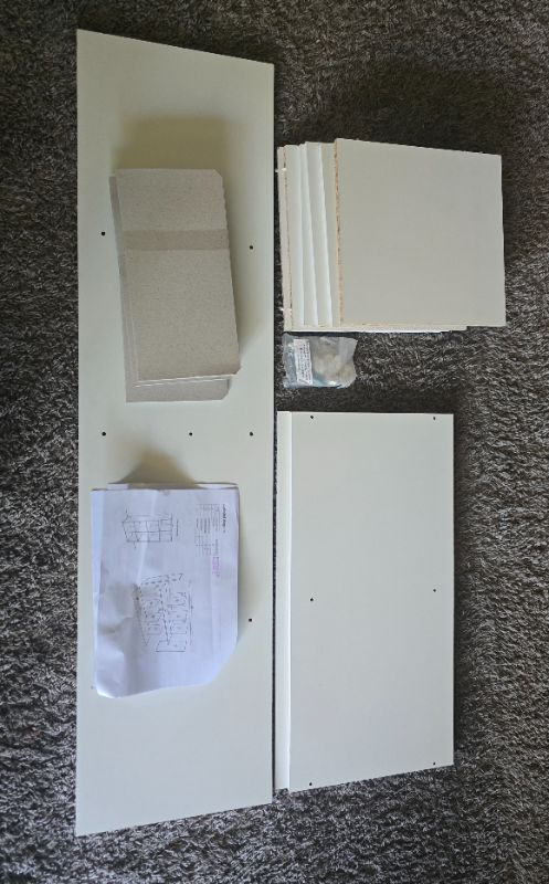 Photo 1 of Cubeicals 8 Cube Storage Shelf Organizer Bookshelf Stackable, Vertical or Horizontal, Easy Assembly, Wood, White