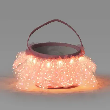 Photo 1 of Hyde & EEK! Boutique Round Shaped Halloween Light-Up Plush Pail - Pink