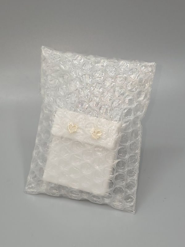 Photo 1 of Gold Plated Diamond Heart Earrings  