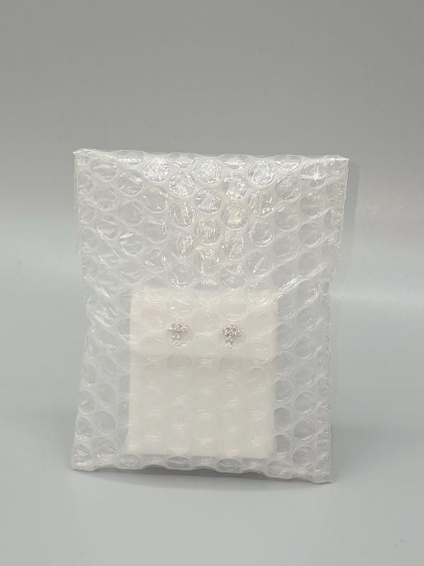 Photo 1 of Silver Plated Diamond Cross Earrings
