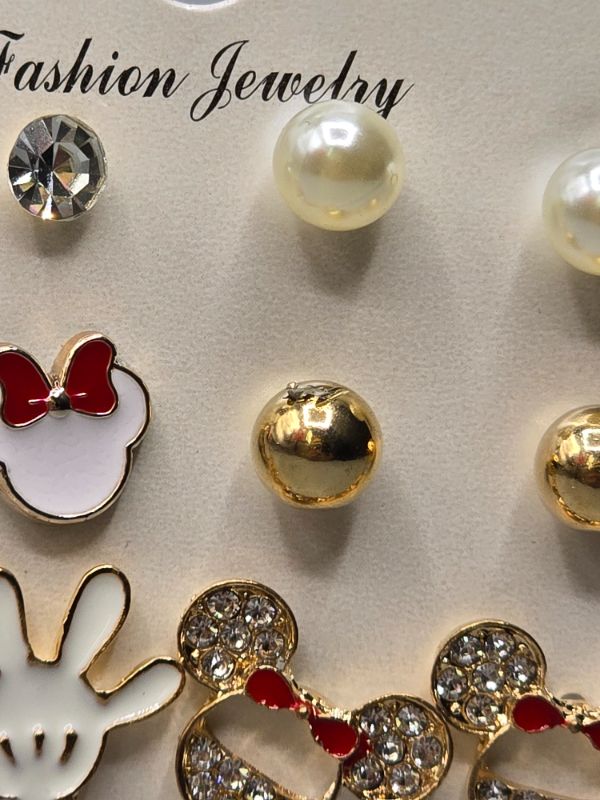 Photo 1 of 6 Set Minnie Mouse Earrings 