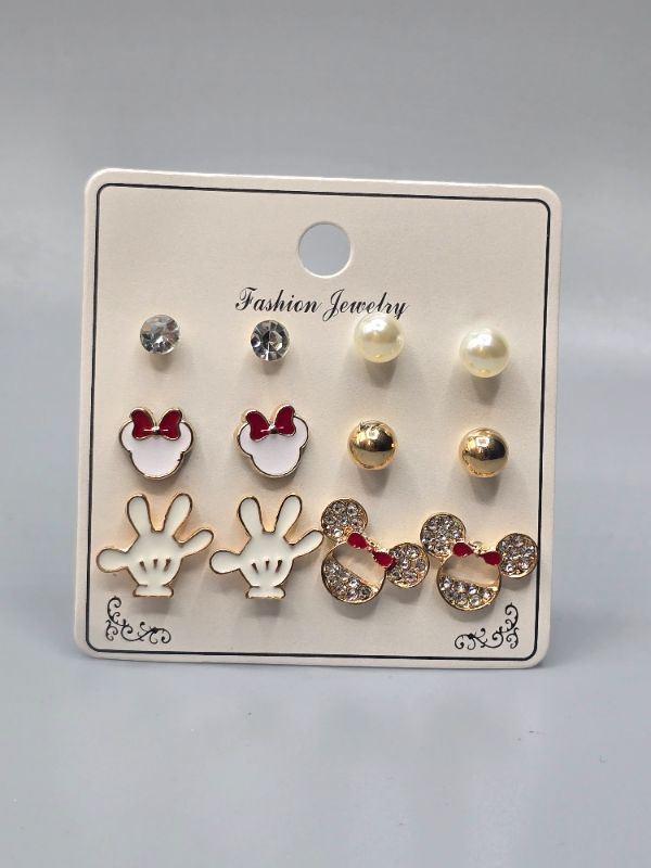Photo 1 of 6 Set Minnie Mouse Earrings 