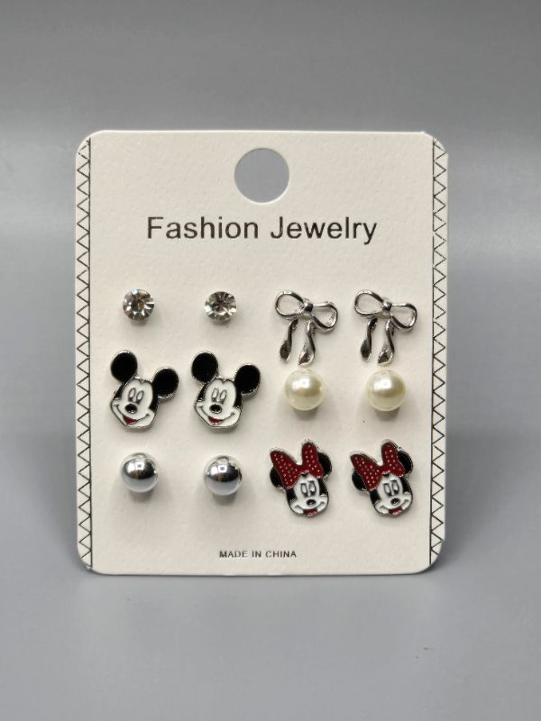 Photo 1 of 6 Set Minnie & Mickey Earrings 