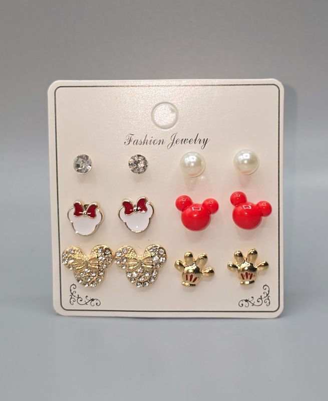 Photo 1 of 6 Set Minnie Mouse Earrings