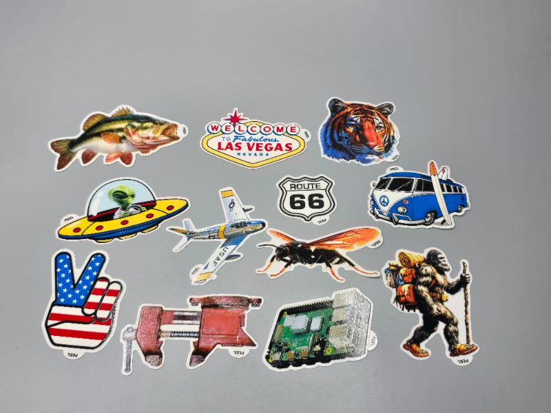 Photo 1 of 12 Pack Assorted Fun Stickers For Water Bottles Note Books And More 