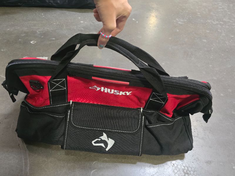 Photo 1 of 22 in. Spring-Loaded Tool Bag