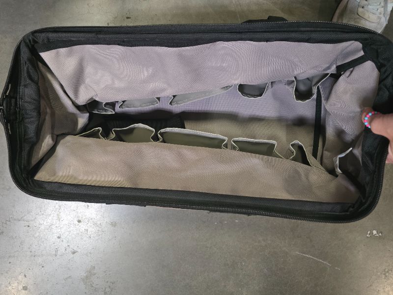 Photo 1 of 22 in. Spring-Loaded Tool Bag