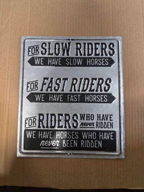 Photo 1 of 9x10" Open Roads Horse Sign