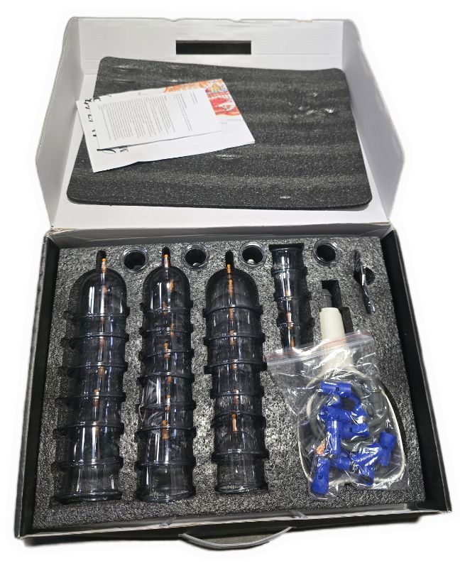 Photo 1 of Cupping Kit for Massage Therapy - 32 Cups Professional Chinese Cupping Set with Magnetics, Vacuum Cupping Therapy Set for Cellulite Reduction Muscle Pain Relief with Manual Pump