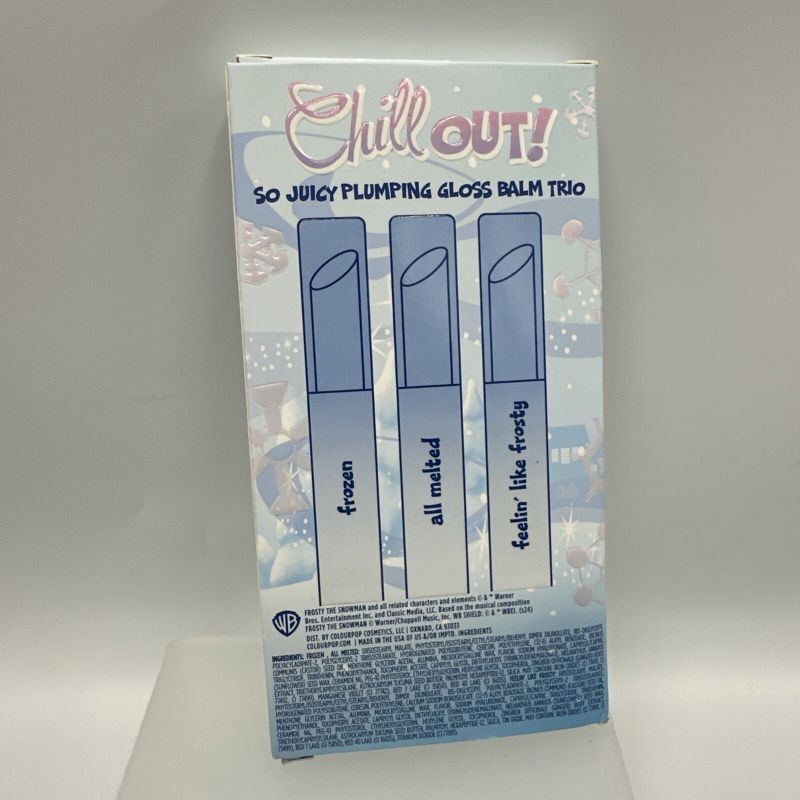 Photo 1 of ColourPop Frosty the Snowman x ColourPop Chill Out! So Juicy Plumping Gloss Balm Trio