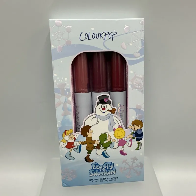 Photo 1 of ColourPop Frosty the Snowman x ColourPop Chill Out! So Juicy Plumping Gloss Balm Trio