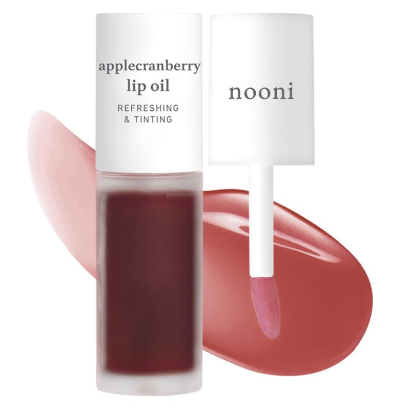 Photo 1 of NOONI Korean Lip Oil - Applecranberry | Long-Lasting, Moisturizing, Plumping, Revitalizing for Dry Lips, Waterproof, No Peel Off, Hydrating, Nourishing Crystal Clear, 0.12 FL Oz