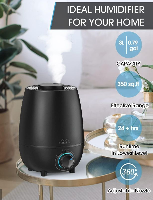 Photo 1 of Humidifiers for Bedroom Large Room, Humidifier for Plants, Quiet Top Fill Ultrasonic, Cool Mist Air Humidifier for Baby, Home, Office, Nursery(0.79Gal/3L)
