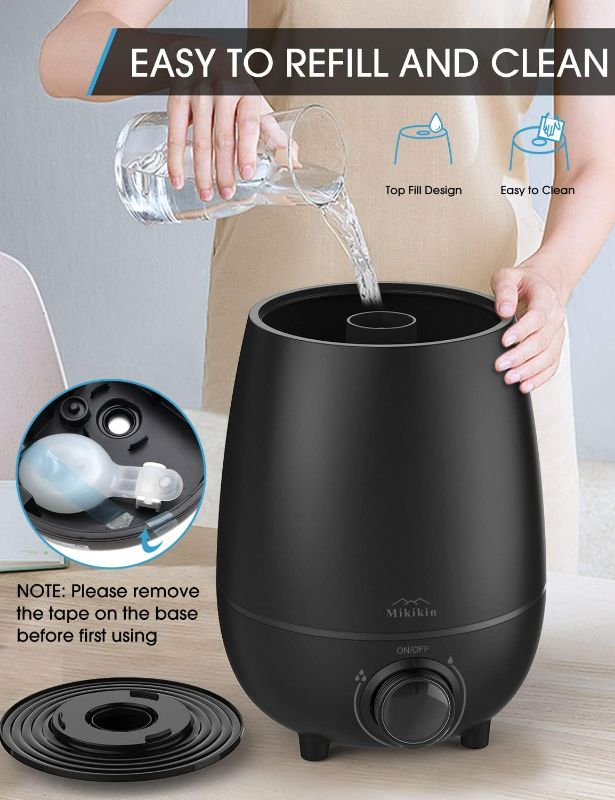 Photo 1 of Humidifiers for Bedroom Large Room, Humidifier for Plants, Quiet Top Fill Ultrasonic, Cool Mist Air Humidifier for Baby, Home, Office, Nursery(0.79Gal/3L)
