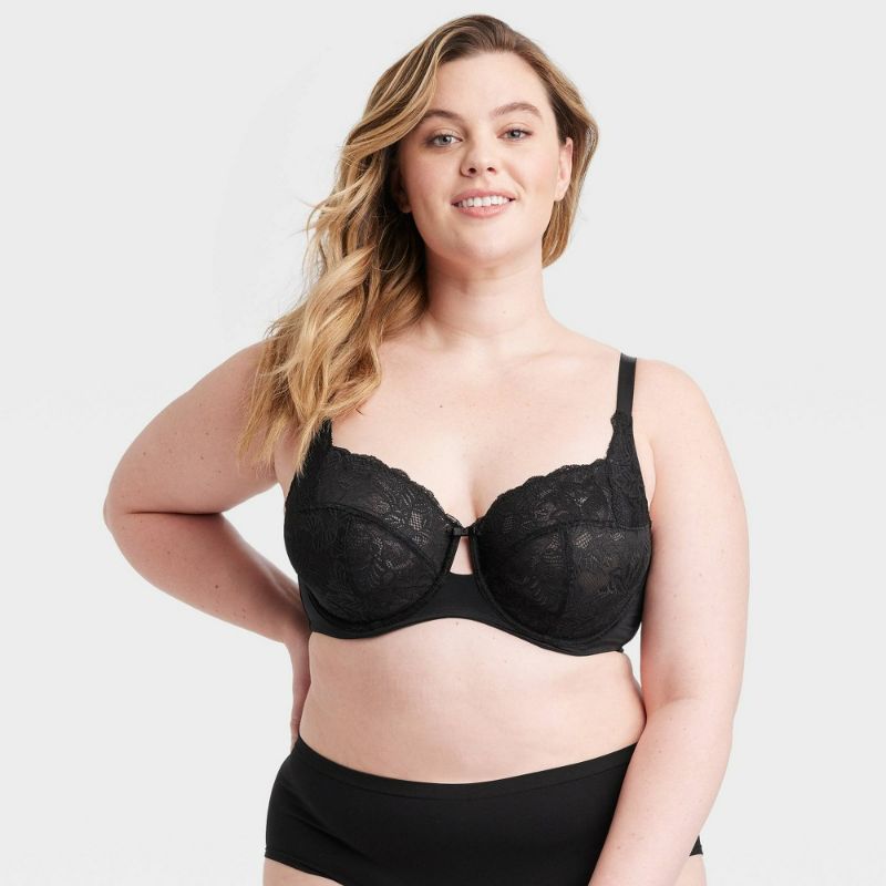 Photo 1 of Women's Lace Unlined Bra - Auden™ Black 46DDD