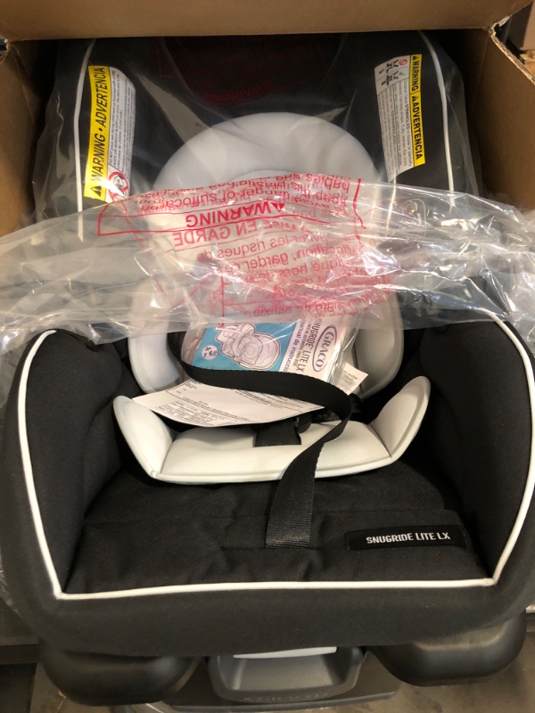 Photo 1 of Graco SnugRide Lite LX Infant Car Seat, Rear-Facing, Lightweight, Adjustable Base, Easy Install, Studio