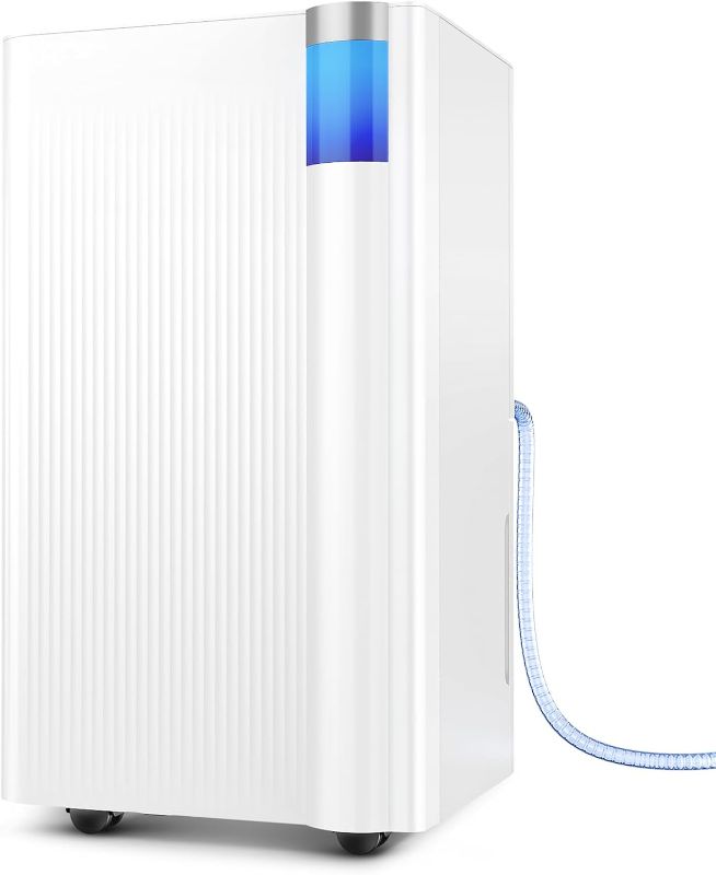 Photo 1 of 2500 Sq.Ft Dehumidifier for Basement with Drain Hose, 34 Pints Dehumidifiers for Home Large Room Bathroom Bedroom,3 Modes, Adjustable Humidity Control, Timer, Auto Defrost, Sleep Mode