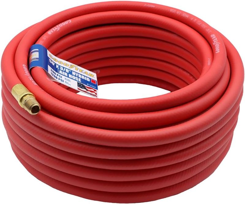 Photo 1 of Goodyear 50' x 3/8" Hybrid Air Hose - 300 PSI - Kink Free - Made in USA