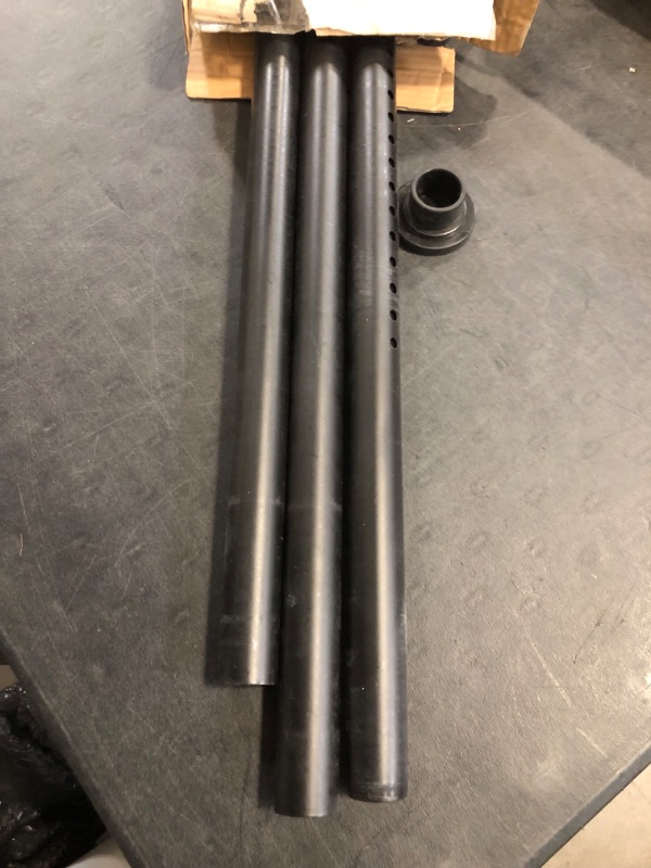Photo 1 of Missing End of Rod **Tension Curtain Rod 51-168 In (4.25-14 Ft), Extra Long Tension Curtain Rod for Patio, Outdoor Curtain Rod No Drilling, Adjustable Spring Shower Rod for Bathroom Window Easy to Install No Rust, Black
