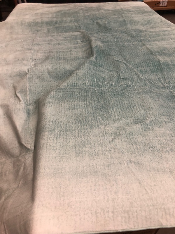 Photo 1 of 8"x10" White to Green/Blue Ombre Area Rug