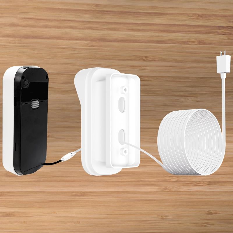 Photo 1 of 20ft Power Adapter Kit for myQ Smart Garage Video Keypad,Angle Adjustable(40 to 140) Degree Mounting Bracket for myQ, (2-in-1) Mount and Power Cable,Easy to Install