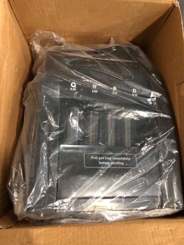 Photo 1 of Beam Coin Sorter, 1 Row with Quick-Access Lid, Patented Anti-Jam Technology, and Coin Wrapper Starter Pack Included (CSD-1000)