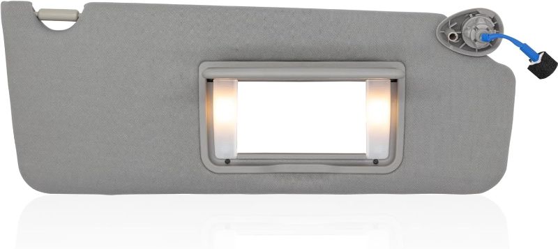 Photo 1 of NHILES Right Passenger Side Sun Visor Fits for Honda Pilot 2016-2022 Honda Ridgeline 2018-2020 Replacement Sun Shade # 83230-TG7-A12ZB (Wisteria Light Gray)