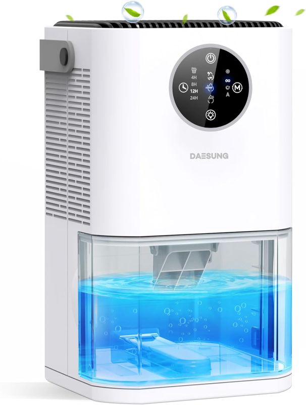 Photo 1 of DAESUNG Dehumidifiers for Home 60 OZ, 2025 New Quiet Dehumidifier for Bedroom with Sleep Mode, Auto Shut Off, Timer, Portable Dehumidifier Small for Bathroom/Livingroom/RV/Closet/Camper