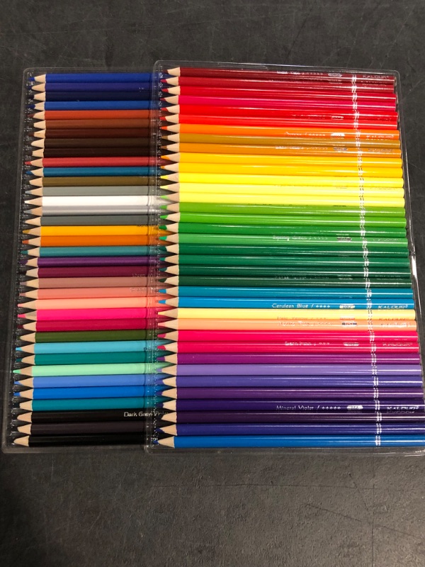Photo 1 of KALOUR 72 Count Colored Pencils for Adult Coloring Books, Soft Core,Ideal for Drawing Blending Shading,Color Pencils Set Gift for Adults Kids Beginners