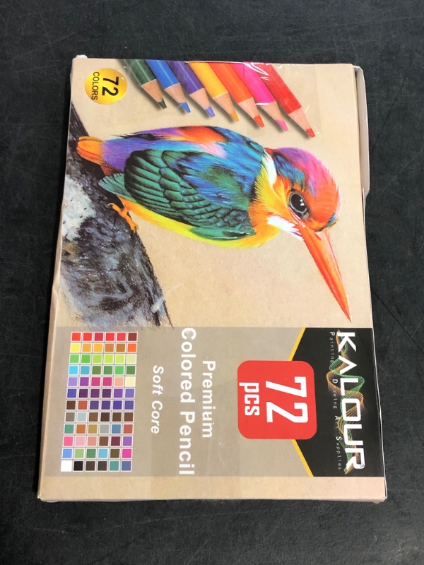 Photo 1 of KALOUR 72 Count Colored Pencils for Adult Coloring Books, Soft Core,Ideal for Drawing Blending Shading,Color Pencils Set Gift for Adults Kids Beginners