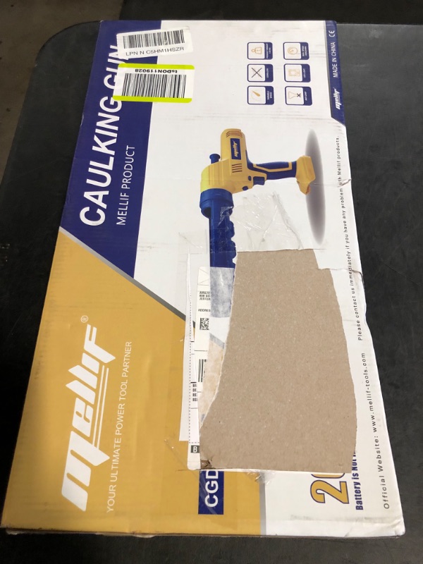 Photo 1 of Cordless Caulking Gun 10oz Compatible with DeWalt 20V Battery, Electric Caulk And Adhesive Gun with 5 Speed,Changeable Canister Tray, Anti-Drip, Auto Retract, LED Light for Filling, Sealing(Tool Only)