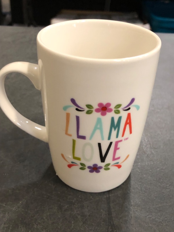Photo 1 of Llama love mug, 10 oz Mug, gifts for Women, fancy animal designs, Wedding Gift, pottery (Llama design3), Medium, LH005